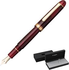 PLATINUM 3776 Century Bourgogne Vulpen met Gouden Accenten