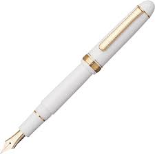 PLATINUM Japanse Vulpen #3776 Century - Chenonceau Wit met Gouden Trim