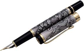 Jinhao 5000 Draak Vulpen - Grijs