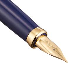 Platina Vulpen Balans Fijne Print Blauw PGB-3000# 59-2