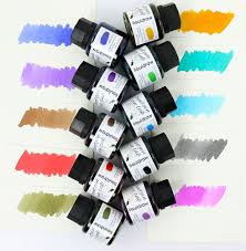 Liquidraw Set van 10 Kleurrijke Vulpen Inktflessen - 35ml