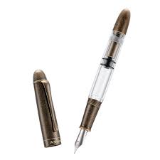 Asvine P30 Retro Messing Vulpen met Fijne Penpunt