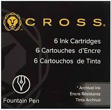 Cross 8924 Vulpen Inktpatronen - 6 Stuks Blauw/Zwart