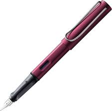 LAMY AL-star Zwart Paars - Vulpen met Ergonomisch Handvat en Gepolijste Linkshandige Staalpenpunt M