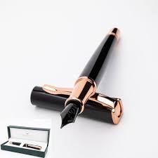 Monteverde Impressa Vulpen - Zwart met Roségouden Rand