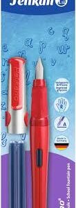 Pelikan Pelikano P480 Rood Vulpen met 2 GTP voor Rechtshandigen