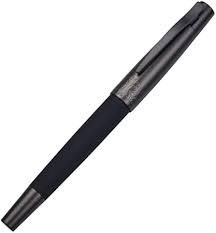 Zwarte Titanium Vulpennen met Bent Penpunt