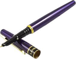 Ruilogod Piston Vulpen met 0.63mm Gehoode Nib - Donker