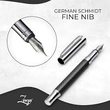 ZenZoi Carbon Fiber Vulpen Set - Duitse Fijne Penpunt
