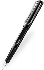 Lamy "Safari" Vulpen Zwart Glanzend - Extra Fijne Punt