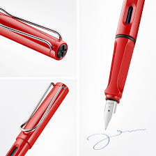 LAMY Safari Rood - Vulpen met Ergonomische Grip & Gepolijst Staal