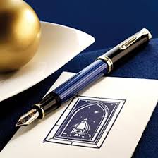 Pelikan Souverän M600 Vulpen Zwart-Blauw EF