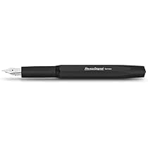 Kaweco ORIGINAL Vulpen 060 Zwart Chroom - Premium Aluminium met M Penpunt