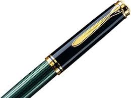 Pelikan Souverän M400 Vulpen - Fijne Punt - Zwart/Groen