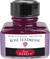 J.Herbin Zachtroze Inkt voor Vulpen - 30 ml
