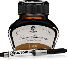 Octopus Fluids Brons - Kalligrafie Inkt 30ml
