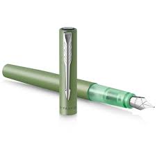 Parker Vector XL Vulpen - Metallic Groene Lak met Chroom Details