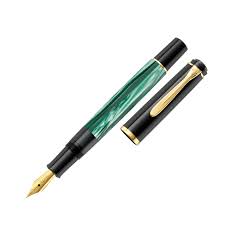Pelikan M200 Gemarmerde Groene Vulpen