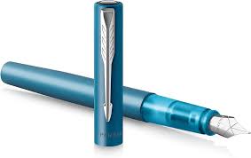 Parker Vector XL Vulpen - Metallic Groenblauw met Chroom