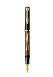 Pelikan Tradition M200 Vulpen - Bruin Marmer