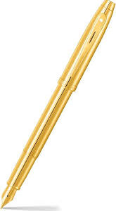 Sheaffer 100 Glanzende PVD Gouden Vulpen - Medium