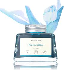 Hongdian Vulpen Inkt - Pauw Blauw 60ml