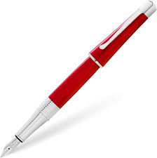 Cross Beverly M Vulpen - Rood/Chroom - Zwart Schrijfkleur