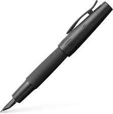 FABER-CASTELL e-motion Pure Black Vulpen - Pendikte F